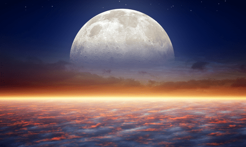 energie van de volle maan van 8 december